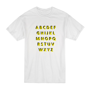 Alphabet Colour T Shirt