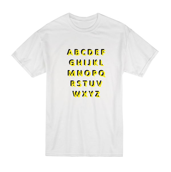 Alphabet Colour T Shirt