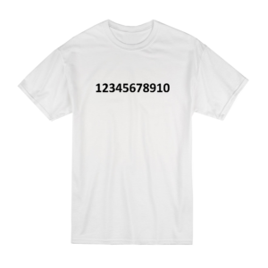 Number T Shirt